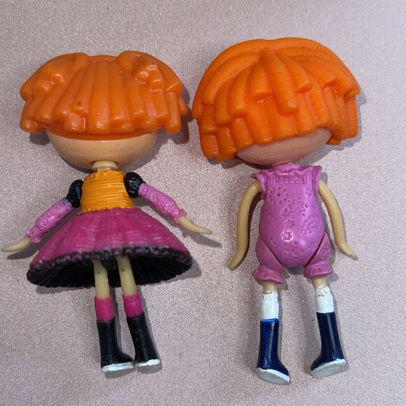 LalaLoopsy Mini Dolls~ Bea Spells a Lot & Sunny Side Up 3" Excellent Red Heads - Picture 6 of 8